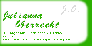 julianna oberrecht business card